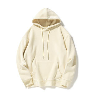 Custom Autumn and Winter 350g New <b>Fleece</b> <b>Jumper</b> Solid Color Plus <b>Fleece</b> Hoodie - Product Image 3