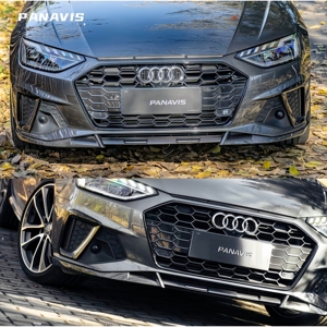 สปอยเลอร์กันชนหน้าคาร์บอนไฟเบอร์แห้ง PANAVIS แบบ Bolt-On สำหรับ Audi A4 S4 ปี 2020-2024 - Product Image 5