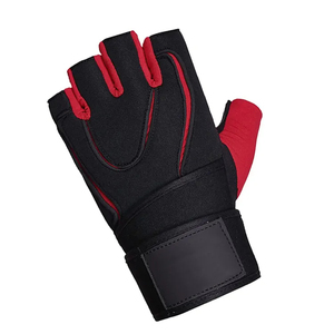 Half-Finger Workout Gloves with Padded Wrist Wrap Support Custom Exercise Bodybuilding for Gym Fitness Weight Lifting Workout - Product Image 2
