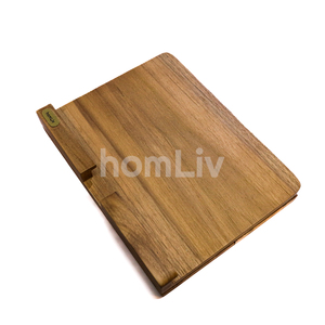 Teak Wooden Adjustable <b>Tablet</b> <b>Stand</b> Cookbook Holder Foldable Display Rack for Kitchen Counter Office Desk Handmade Sustainable - Product Image 5