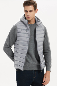 Chaleco Acolchado con Capucha para Hombre, Sin Mangas, Acolchado, Ligero, Cálido, con Cierre, para Invierno, Casual, para Exteriores - Product Image 4