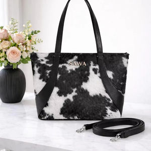Bolso Tote Abierto de Verano en Cuero Auténtico, Diseño de Marca, Bolso de Lujo para Mujer, Multifuncional LHTB-0038 - Product Image 1