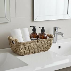 Panier de rangement décoratif en jonc de mer tressé à la main, fabrication artisanale, vente en gros, écologique, fabriqué au Vietnam - Product Image 4