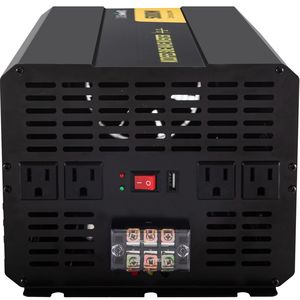 Inverter di Potenza a Onda Sinusoidale Modificata 5000W con Telecomando LCD, Indicatore LED, Convertitore Auto DC 12V AC 120V, Potenza di Picco 1600W, 24V - Product Image 2