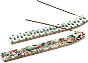 Porte-bâton d'encens traditionnel en bois fait à la main attrape-cendres diffuseur d'aromathérapie pour la pleine conscience zen ambiance relaxante inde - Product Image 4