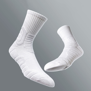 High Quality Soft <b>Breathable</b> Sport <b>Socks</b> Custom Performance Terry Athletic Cushion Basketball <b>Socks</b> - Product Image 2