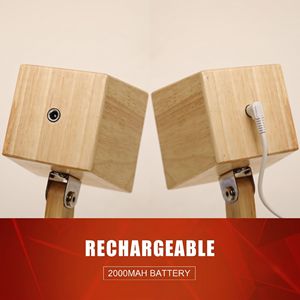 Rechargeable Wooden Dog Desk Lamp – 2000mAh Dimmable Touch <b>Bedside</b> <b>Reading</b> <b>Light</b>, 3 Color Modes Articulated Table Lamp - Product Image 5