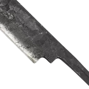 Hoja de cuchillo de acero forjado negro con filo afilado y espiga estrecha para la fabricación de mangos personalizados y proyectos de artesanía - Product Image 6