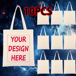 Personalized Design Heavy-Duty Eco-Friendly Washable <b>Canvas</b> Tote <b>Bags</b>-Large Capacity (15.74x13.77 Inches) Zipper/<b>Drawstring</b> - Product Image 6