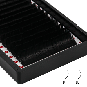 Pestañas de Visón Charmlash al por Mayor, Pestañas con Curvatura D, Extensiones de Pestañas Individuales, Bandeja Mixta de Alta Gama PBT, Negras Auténticas - Product Image 1