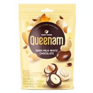 Factory Bestseller Delicious Dragee Chocolate OEM/ODM Wholesale HALAL Mix Chocolate Coated Almond Cashew Macadamia Nuts 150G - Product Image 1