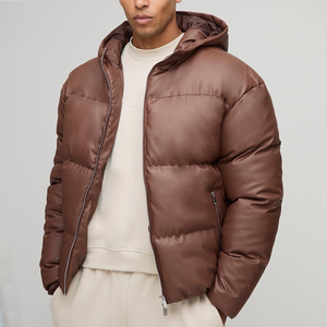 Manufacturer Custom High Quality Autumn Puffer Jacket Men Stand Bubble Padded Waterproof Eco-Friendly Windbreaker Solid <b>Pattern</b> - Product Image 3