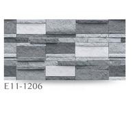 Designs Tendances 400x400mm Briques de parement intelligentes autocollantes, finition mate, 9mm d'épaisseur, pour murs extérieurs de villas, ACCENTS, antibactériennes, flexibles