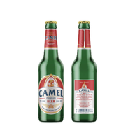 Bière Camel Steam Lager de qualité supérieure en bouteille de verre 330ml légère, lot de 24 canettes, Camel Vietnam, fournisseur export en gros