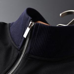Chándal Deportivo Informal Unisex para Otoño, Color Negro, Corte Regular, Personalizable, Ligero, Transpirable, Sólido, para Maternidad y Sin Costuras - Product Image 6