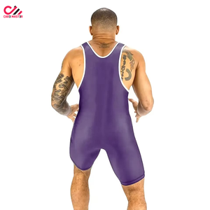 Combinaisons de lutte en spandex/polyester de haute qualité fabriquées au Pakistan avec des caractéristiques respirantes et à séchage rapide, étiquette privée pour la vente en ligne - Product Image 4