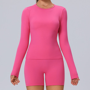 Ensemble de yoga 2 pièces pour femme, nouveau modèle d'été, avec haut en nylon à dos croisé et leggings de sport pour Pilates, fitness et athlétisme, tenue de sport pour femme - Product Image 5