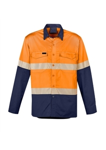 Vêtements de travail en coton à manches longues haute visibilité, chemise de travail de haute qualité, logo personnalisé - Product Image 2