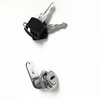 Serrure à came pour porte de classeur, boîte à dossiers, armoire, porte de placard, armoire métallique, cylindre ANSI Grade 2, 2 clés, durable 100 000 utilisations