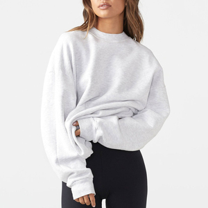Sudadera Oversize Personalizada para Mujer con Cuello Alto y Ribetes en Contraste en Cuello, Puños y Dobladillo - Product Image 3