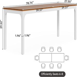 Bureau d'ordinateur au design moderne, pliable, en verre et bois, avec structure métallique, compatible avec les ordinateurs portables, pas de livraison le week-end - Product Image 3