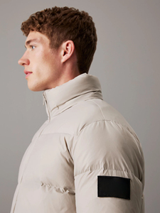 High Quality Flint Gray Hooded Down <b>Puffer</b> <b>Jacket</b> Water Repellent Nylon Detachable Drawstring Hood Elasticated Zip <b>Cheap</b> Price - Product Image 4
