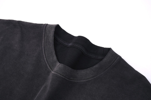 Nouveaux T-shirts pour hommes en jersey 100% coton délavé style streetwear, coupe ample et carrée, personnalisables avec logo, T-shirts oversize pour hommes - Product Image 5