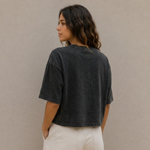 T-shirt pour femme, coupe ample, 100% coton, absorbant l'humidité, respirant, t-shirt d'été - Product Image 5