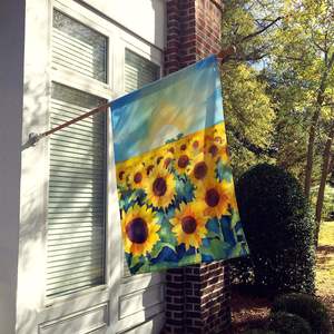 Para Kansas girasoles acuarela Casa Grande bandera Multicolor porche manga poste decorativo patio Banner pared colgante ilustraciones - Product Image 2