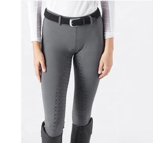 Culotte d'équitation personnalisée de haute qualité, imprimée, avec assise intégrale en Spandex-Polyester, color-block par transfert thermique, longueur cheville - Product Image 1