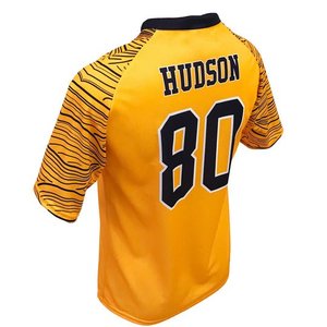 Camiseta de Voleibol Transpirable de Alta Calidad para Hombre, Ropa Deportiva de Equipo, Camiseta Amarilla con Estampado Personalizado, Ropa de Equipo Duradera - Product Image 3