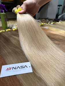 Extensiones de Cabello Humano Remy Vietnamita NASA, Doble Trama a Máquina, Rubio Claro, 65cm, Liso, Puntas Completas - Product Image 3