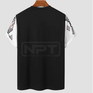 เสื้อยืดผู้ชายผ้าเนื้อนุ่มระบายอากาศดี สไตล์สตรีทแฟชั่นทันสมัย เหมาะสำหรับใส่ลำลองในชีวิตประจำวัน - Product Image 1