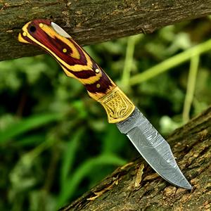 Couteaux pliants portables avec poignées ergonomiques pour les tâches de plein air, lame en acier pour une coupe sûre. - Product Image 4