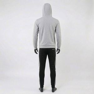 Ensemble de survêtement unisexe en polaire épaisse, tenue de sport chaude pour l'hiver, ensemble de survêtement personnalisé avec logo, vêtements de sport pour hommes, ensemble sweat à capuche et jogging - Product Image 1