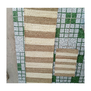 Tapis tressé en jonc de mer naturel, fait main, décoratif, pour la maison, la cuisine, la chambre, le salon, revêtement de sol - Product Image 5