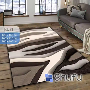 Alfombras Modernas Shufu Hechas a Máquina, Ecológicas, Hechas de Franela Gruesa y Suave, Seguras para Niños, Antialérgicas - Product Image 5