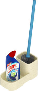 แปรงทำความสะอาดห้องน้ำแบบหนักพร้อมที่ใส่ขวดน้ำยาทำความสะอาด ชุดอุปกรณ์ขัดห้องน้ำประหยัดพื้นที่สำหรับทำความสะอาดโถสุขภัณฑ์อย่างล้ำลึก - Product Image 3