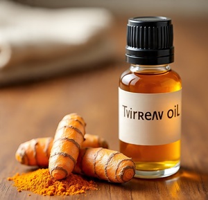 Huile essentielle de curcuma pure à 100% HIMVEDA ORGANIQUE, distillée à la vapeur, naturelle, écologique, aromathérapie, emballage personnalisable - Product Image 1
