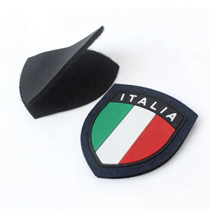 Nuevos Parches Bordados 3D Personalizables de PVC y Goma de 3 Colores, Adhesivos, Cosidos, Termoadhesivos, con Diseño Floral de Tela Táctica Tejida - Product Image 1