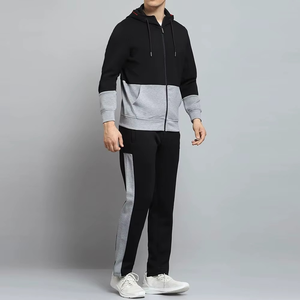 Men's Tracksuit <b>Set</b> Two Piece Premium Hoodie Jogger Suit Cotton Streetwear Gym Sportswear Bulk Factory Made - Product Image 1