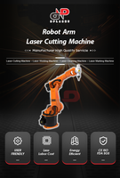 Machine de découpe laser à fibre à tête de douche en acier inoxydable avec bras robotisé Kuka à 6 axes de 2000 W