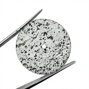 Esfera Redonda de Piedra Solar Negra Natural de 28.50mm con Orificio Central de 2mm y Grosor de 0.70mm, Componente de Reloj de Lujo por K Gems - Product Image 1