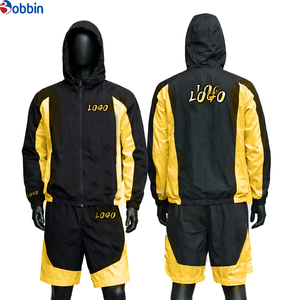 Conjunto Deportivo BOBBIN INDUSTRIES para Hombre, Cómodo, Transpirable, Cortavientos, Poliéster/Nailon, Estilo Hip Hop, Color Sólido, Primavera, Personalizable con Logotipo - Product Image 5