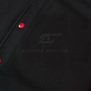 Men Winter Letterman Jacket Classic Warm Athletic Style Casual Slim Fit Long Sleeve <b>Covered</b> <b>Button</b> Front Quick Dry Breathable - Product Image 3