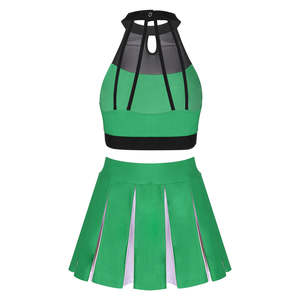 Disfraz de Animadora Sublimado para Niñas, Traje de Baile, Conjunto de Uniforme de Animadora Estampado - Product Image 6