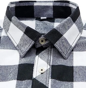 Wholesale Custom Men's Flannel <b>Shirts</b> Cotton Yarn Dyed Checked Long Sleeve Casual Plaid <b>Shirt</b> high quality flannel <b>shirt</b> - Product Image 4