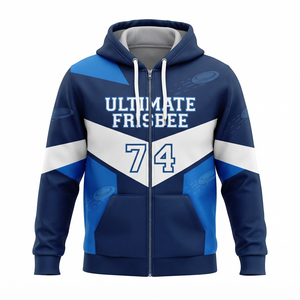 Sweat à capuche zippé de motocross pour homme, veste de performance sportive entièrement imprimée par sublimation, orange, noir, gris, coupe classique, pour le printemps - Product Image 3