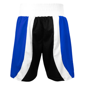 TRENDION APPARELS Ensemble de combinaison de boxe personnalisé, débardeur sans manches, short, rayures bleues, blanches et noires, polyester respirant, unisexe, adulte - Product Image 6