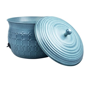 Nouveaux pots à tuyaux d'arrosage de jardin de qualité supérieure, forme personnalisable, avec couvercles, design minimaliste et élégant, pots à tuyaux d'arrosage en métal - Product Image 2